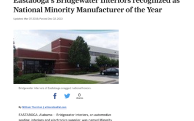 Eastaboga’s Bridgewater Interiors Recognized As National Minority Manufacturer Of The Year  (2013)