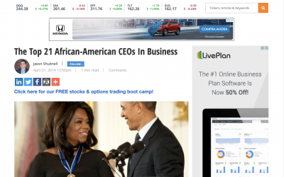 The Top 21 African-American CEOs In Business (2014)