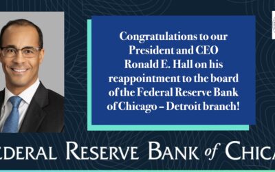 Bridgewater President And CEO Ronald E. Hall Reappointed Federal Reserve Bank of Chicago – Detroit Branch